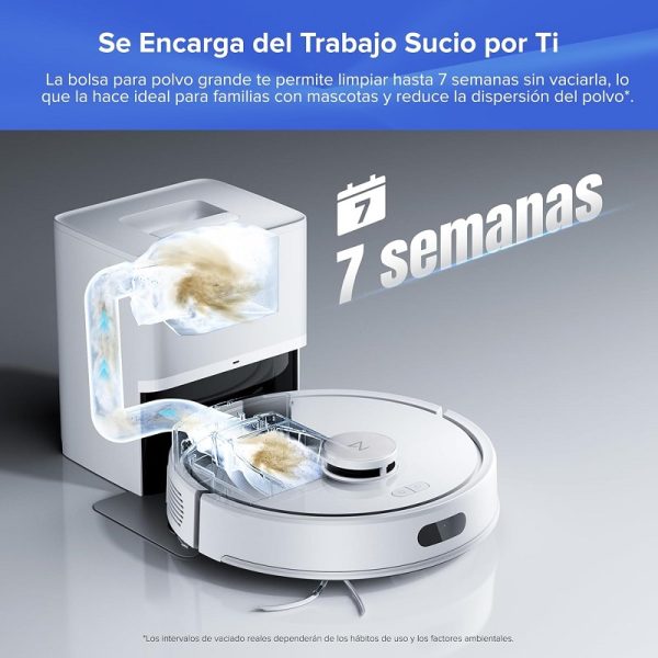 robot aspirador roborock q7 l5 con base blanco