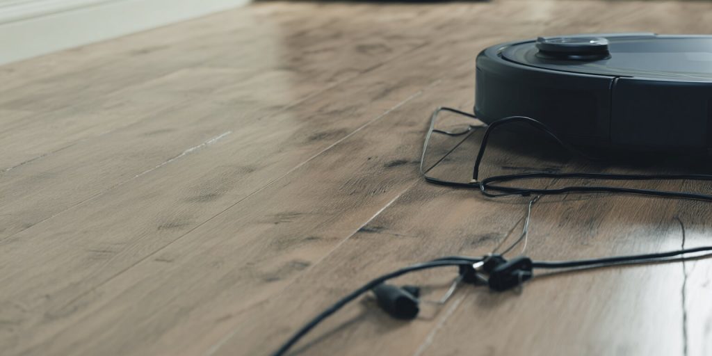 robot aspirador atascado cables