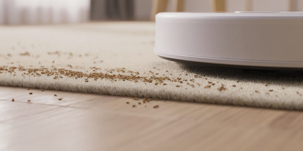 robot aspirador no detecta alfombra