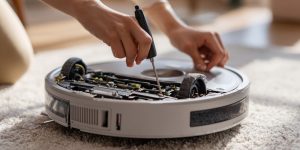 cambiar bateria robot aspirador
